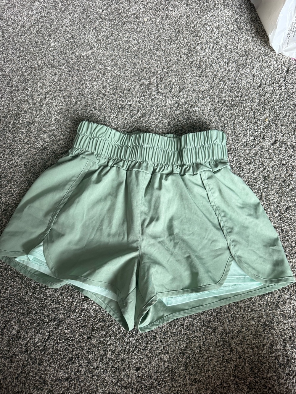 High-Rise Mint Women’s Athletic Shorts